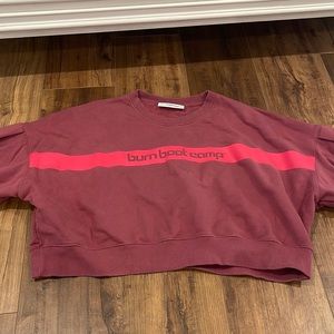 Burn boot camp crop sweatshirt